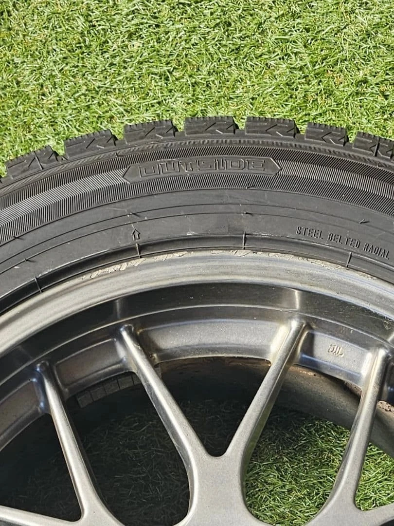 JDM One-time bumpy studless tire set 235/50r18 BBS RG R No Tires - Image 12