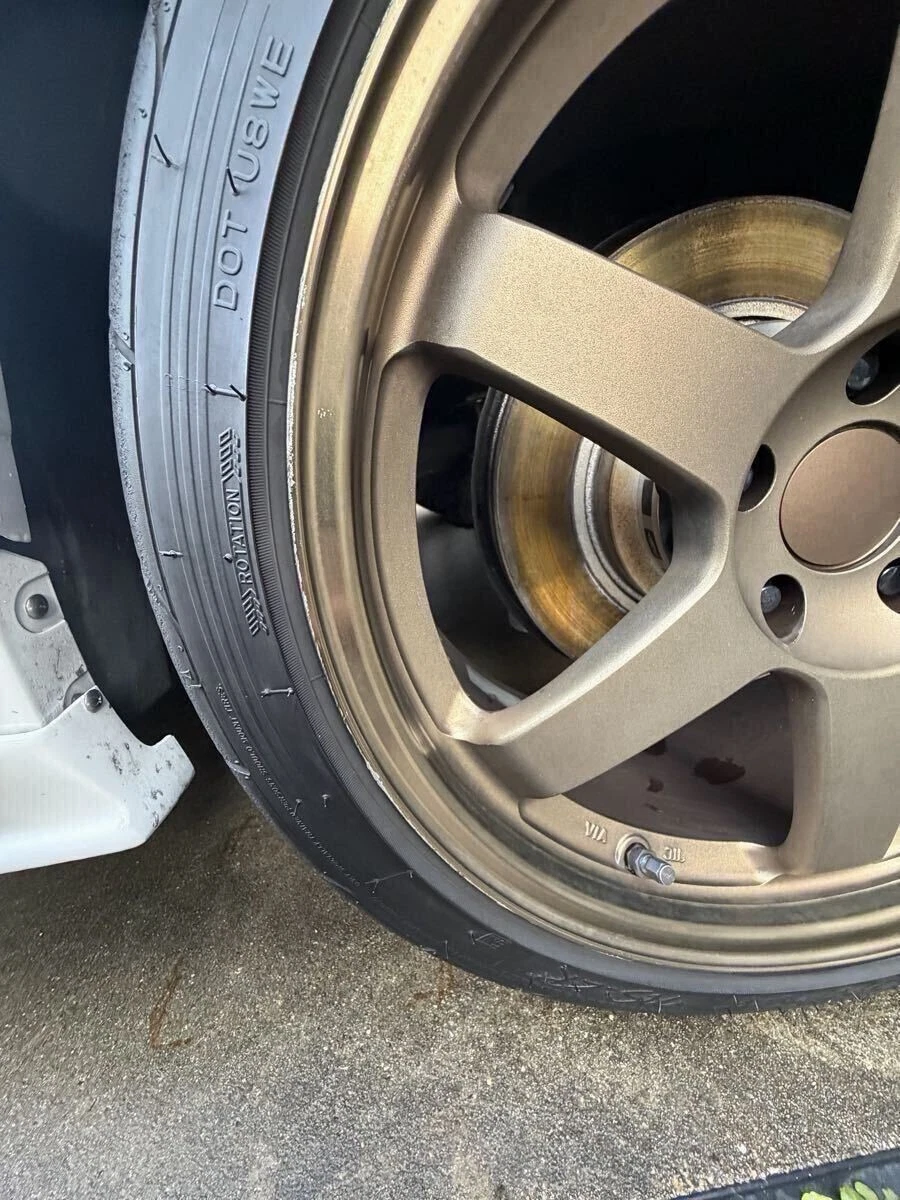 JDM RAYS Volk Racing TE37 188.5J+30 9.5J+38 PCD114.3 5-lug 5H Rare Sky No Tires - Image 5