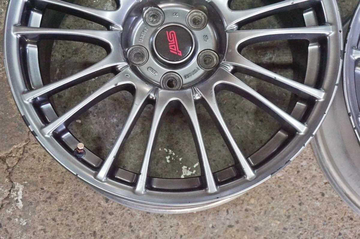 JDM Forged Subaru BBS RV739 WRX STI genuine OP 18in 8.5J +55 PCD114.3 No Tires - Image 6