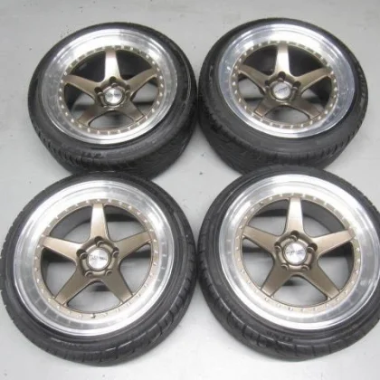 JDM KYOWA Racing KR1131 Bronze wheels 9J+10/10J+15 PCD114.3 185-hole c No Tires