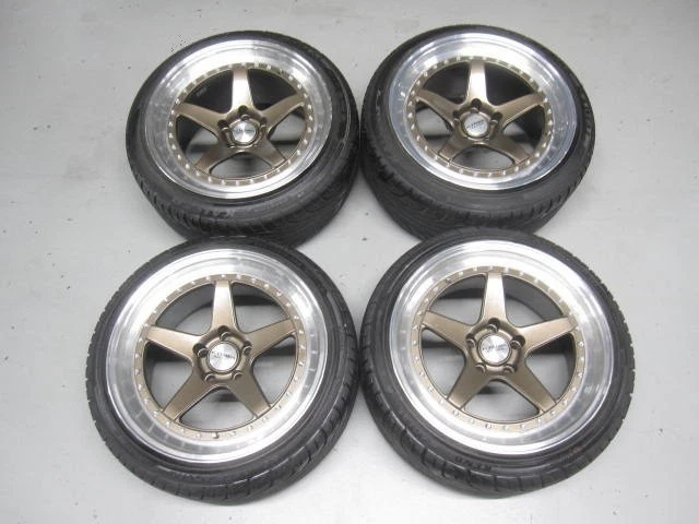 JDM KYOWA Racing KR1131 Bronze wheels 9J+10/10J+15 PCD114.3 185-hole c No Tires