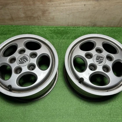 JDM Porsche 928 genuine aluminum wheels 1515x7J +65 130/5H Used 2Book No Tires
