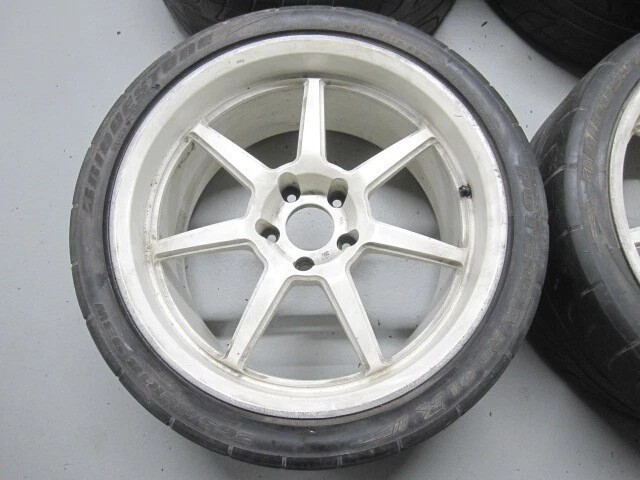 JDM Rare HINODEX forging 9.5J+15 114.3/5H 184Book set GT-R BNR32 BCNR3 No Tires - Image 5