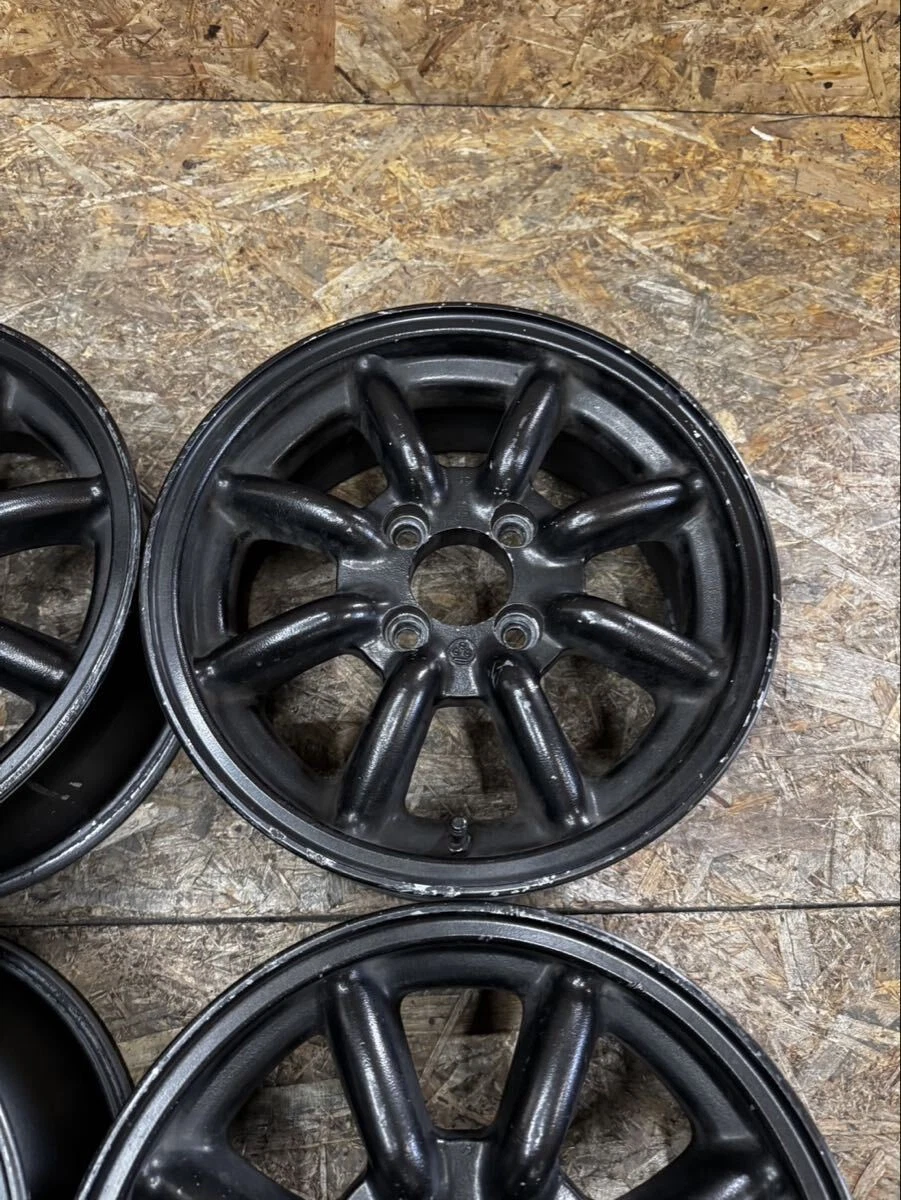 JDM Rare Watanabe Eight-Spoke F8FS 146J+40? PCD100 4-Hole 4H Used Ligh No Tires - Image 4