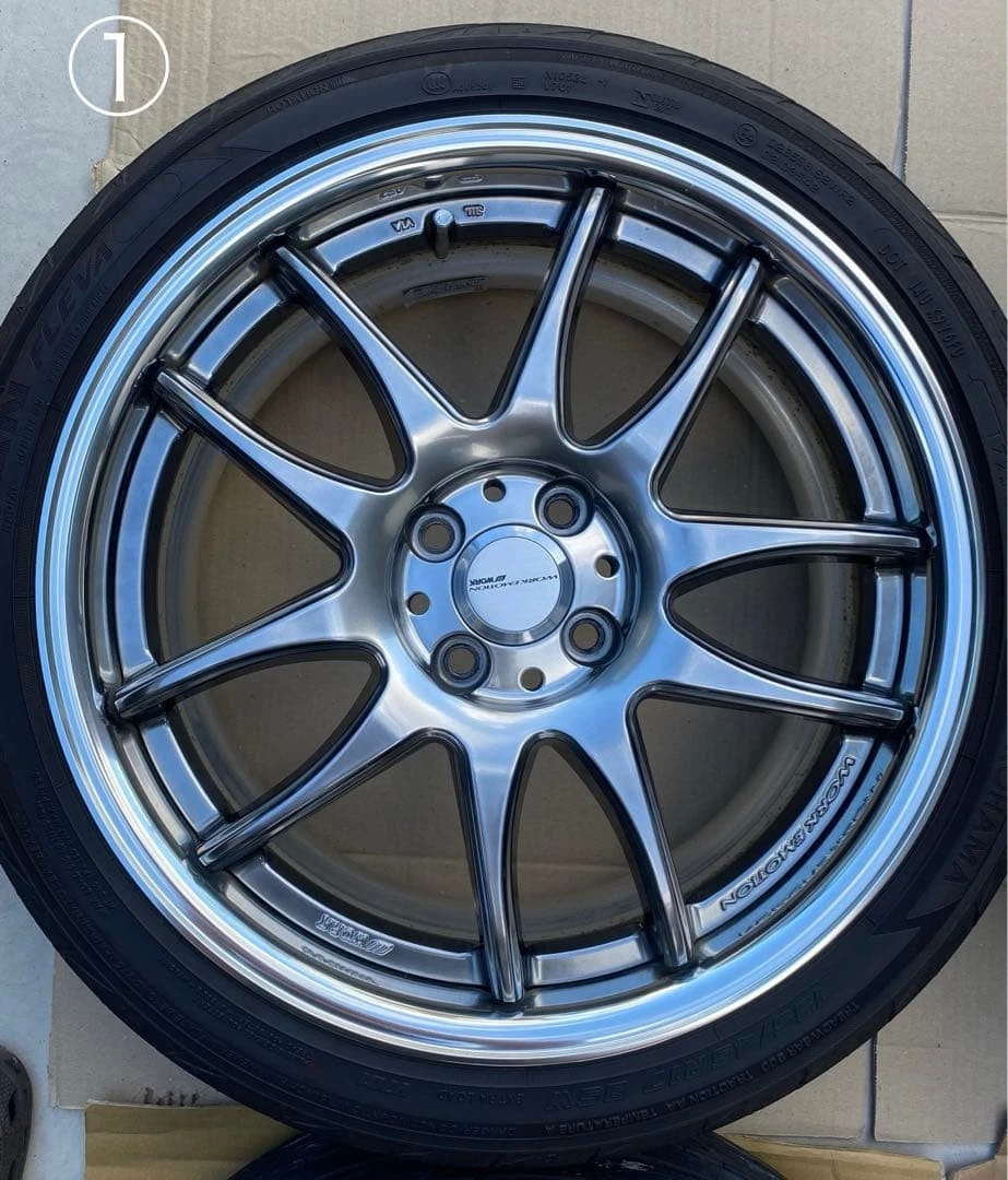 JDM WORK emotion CR2P 17-inch 4-hole PCD100 No Tires - Image 2