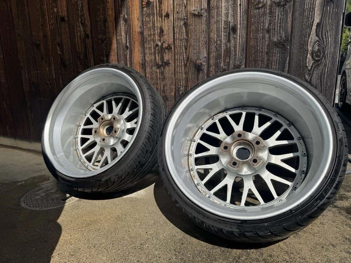 JDM BBS LM 2Book rebarrel 18-inch BBS No Tires - Image 2