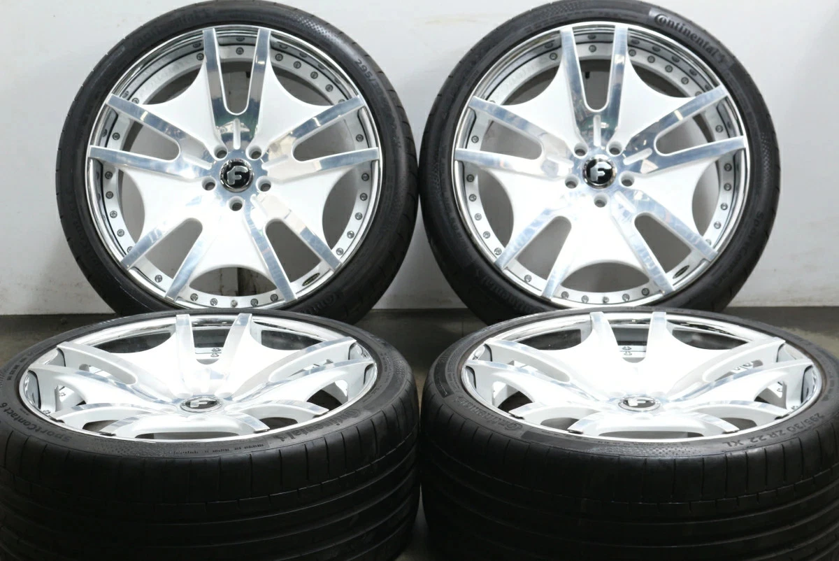 JDM Used FORGIATO Vela 4-Book Set 229.5J x 22 +36 measured PCD 120 295 No Tires - Image 2