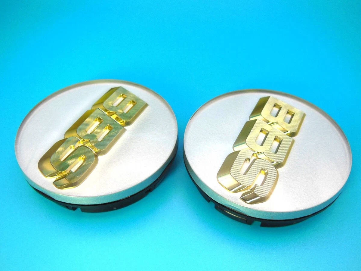 JDM BBS Platinum Silver Emblem φ56mm 2 pieces 56.24.012 Center Cap wit No Tires - Image 9