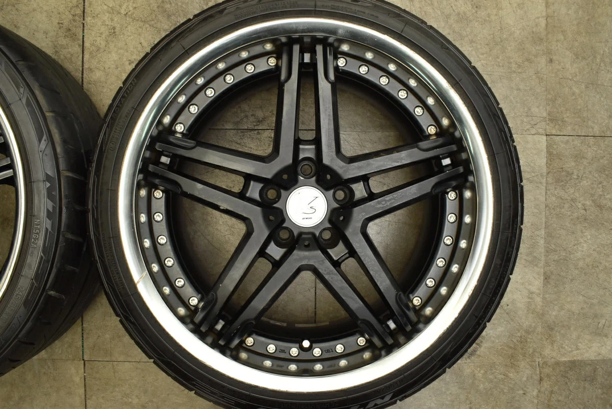 JDM WORK VS-RS 4Wheels No Tire 19x9.5+23 10.5-10 5x112 - Image 4