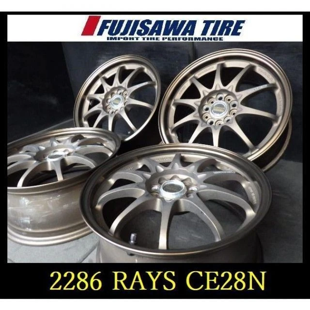 JDM 2286 T01105095 RAYS CE28N 16x7JJ 5-hole PCD100 +48 4-hole RA No Tires