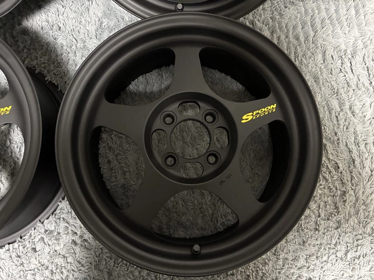 Rare JDM SPOON sw388 Desmond Ligamaster EVO 4Wheels 15x6.5+45 4x100 - Image 3