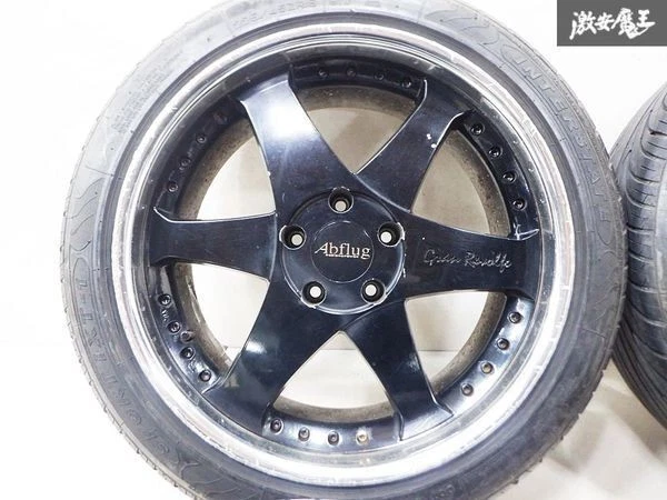 JDM Rare Abflug Goan Revalle 189J +29 5-hole PCD114.3 wheels for the Z No Tires - Image 5