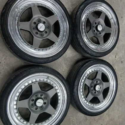 JDM Work Meister CR01 16-inch 4-hole PCD100 5.5J +26 No Tires