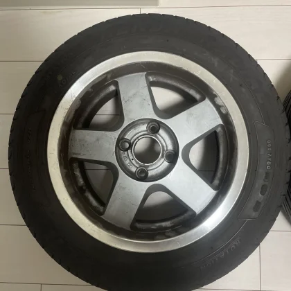 JDM Impul wheels 6.5J+15 4-hole PCD100 14-inch No Tires