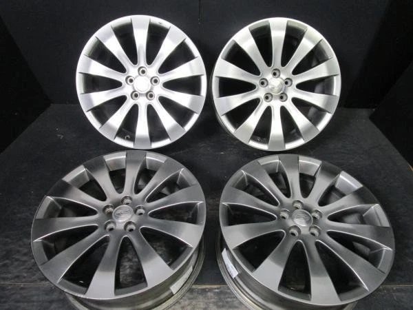 JDM Subaru Legacy genuine 7J-18 +55 100 high-gloss wheels with Goodyea No Tires - Image 2