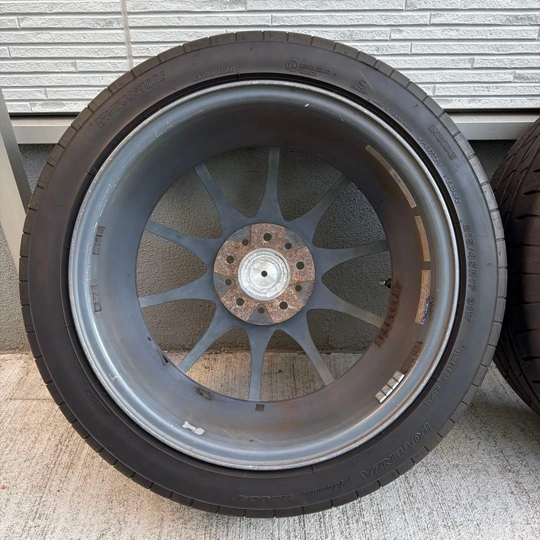 JDM Potenza RAYS CE28NF tires 5-lug for Integra etc. No Tires - Image 6