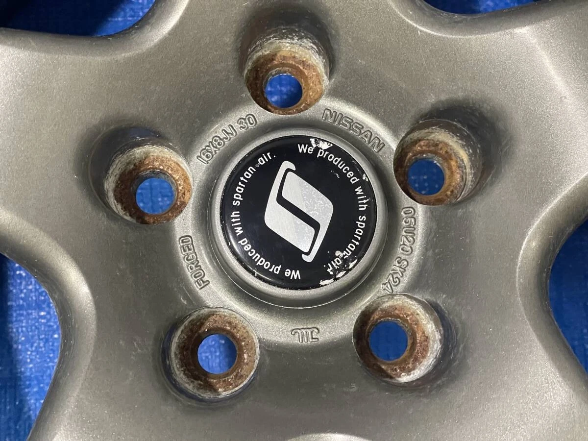 JDM ③Rare BNR32 Skyline GT-R genuine lightweight forging aluminum whee No Tires - Image 6