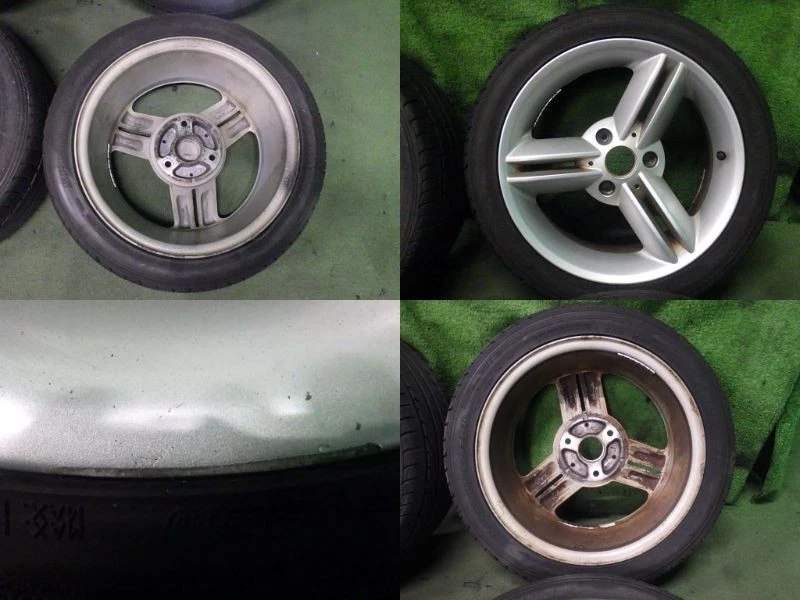 JDM Genuine Smart Roadster 166.5J 7J PCD112 3-lug aluminum wheels and No Tires - Image 8