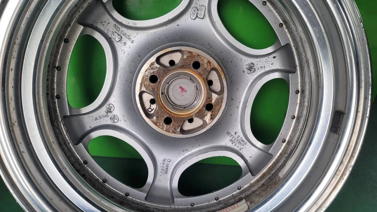 JDM ENKEI AME SHALLEN Used Aluminum Wheel 4Book 16x6J ET+45 100x4H No. No Tires - Image 8