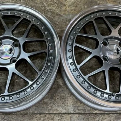 JDM Rare Leonhardt GEMUT 165.5J+45 PCD100 4-lug 4H wheels for Alto Mir No Tires