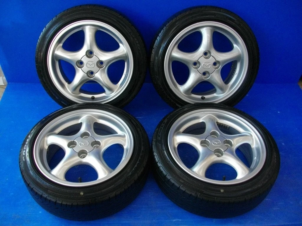 JDM H Mazda NB Roadster Genuine 156.0J +40 4H PCD100 GOODYEAR LS2000 1 No Tires
