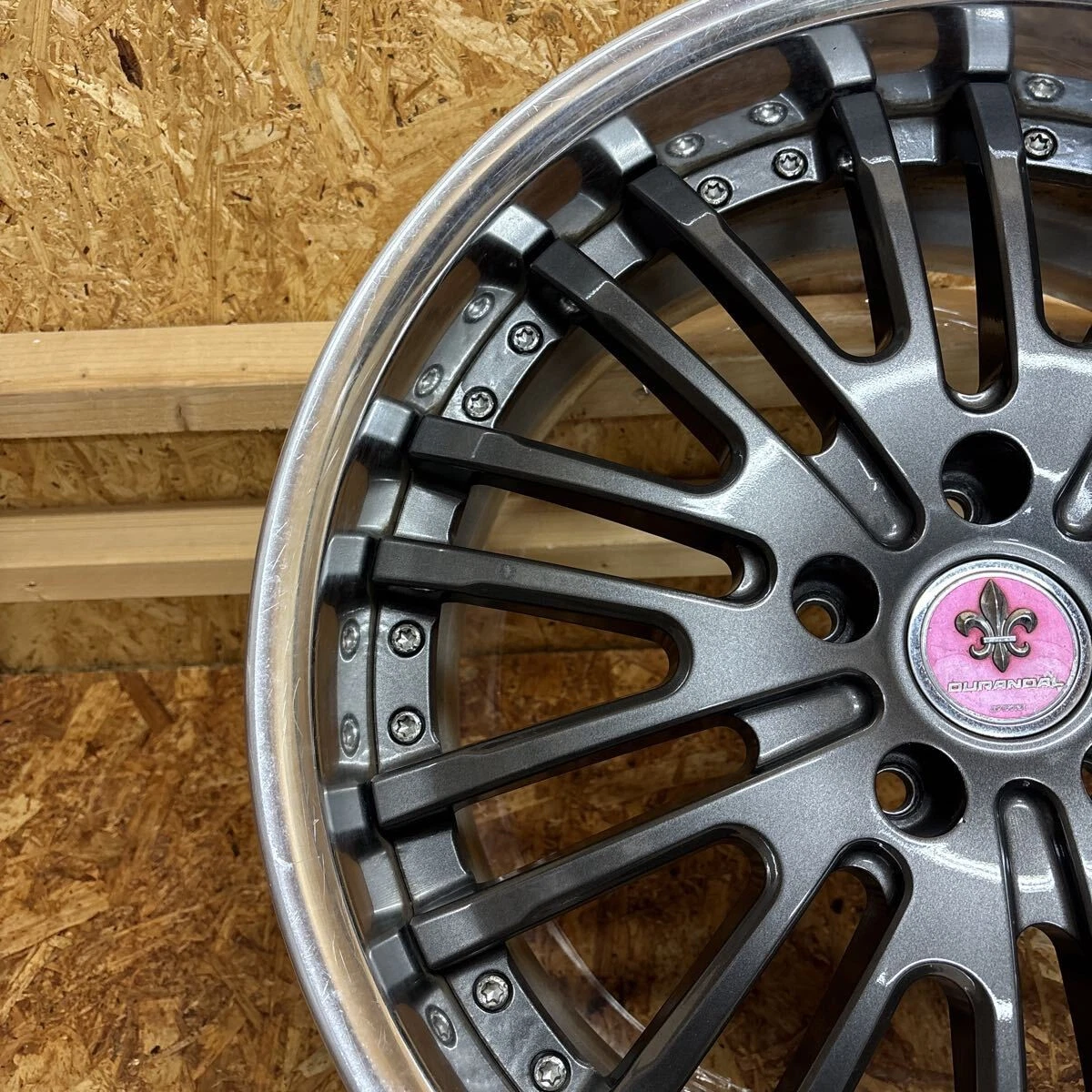 JDM Rare WORK Durandal DD2 deep rims 19x8.5J+25 120/5-lug for Lexus LS No Tires - Image 7