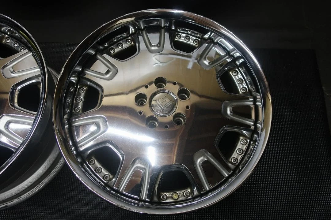 JDM WORK LS507 198.5J +45 9.5J +52 4Book Plated No Tires - Image 5
