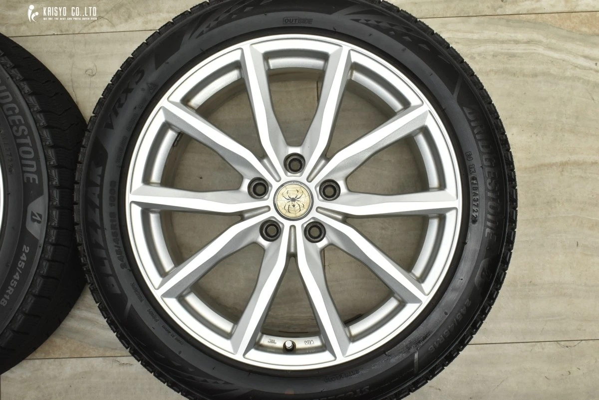 JDM Bari Groove Eurospeed 18in 8J +45 PCD114.3 Bridgestone Zack VRX3 2 No Tires - Image 4
