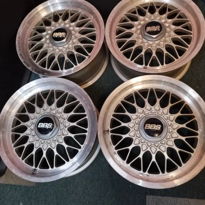 JDM BBS RG031 7J 15GESCHMIEDET forging 45mm offset with cap deep rim