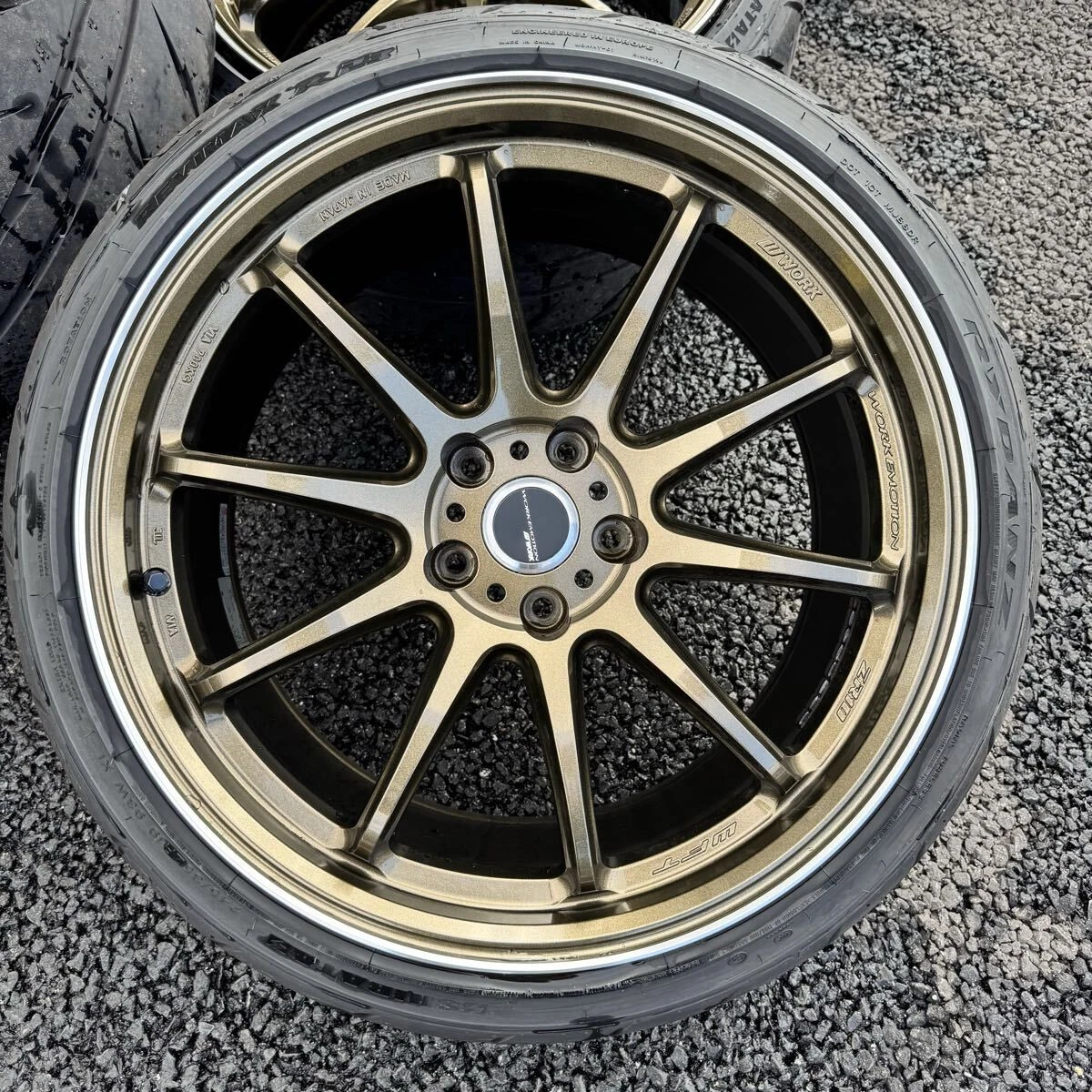 JDM WORK EMOTION ZR10 19-inch 9.5j+23 wheels Shiba Tire R23 245/35/r19 No Tires - Image 3