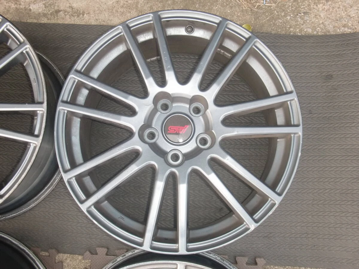 JDM Available GRB WRX STi Spec C genuine wheels ENKEI 18x8.5J offset 5 No Tires - Image 5