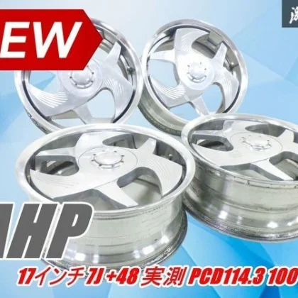 JDM Rare AHP Billet Wheels Made in Japan 177J +48 ​​Actual Measurement No Tires