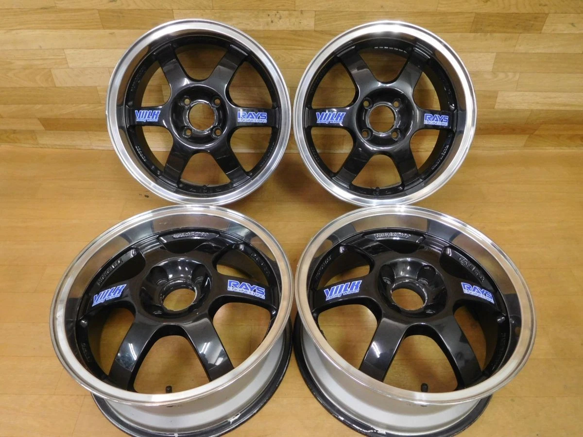 JDM 16-097 forgingRays TE37 CUP 15in 6.5J +35EG Wheels for Civic Road No Tires