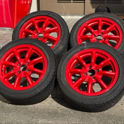 JDM RS Watanabe 8-spoke wheels 15x6.5J +40 4-book set with Legno No Tires