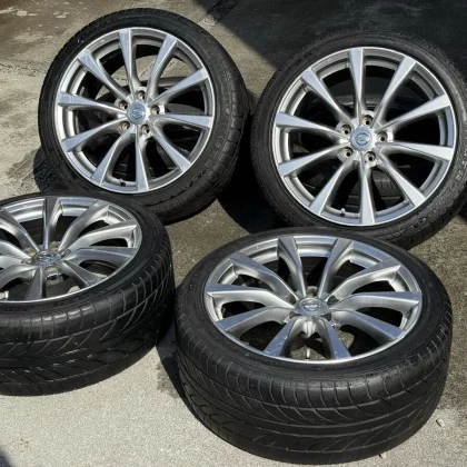 JDM Rare V36 Skyline OEM MATforging Infinity G37 225/45R19 245/40R19 4 No Tires
