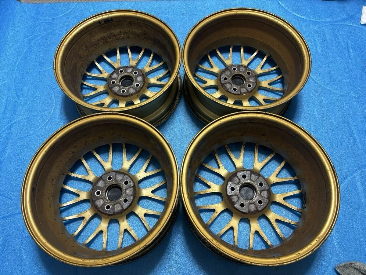 JDM Lightweight FORGED STI Subaru genuine BBS RG362 wheels 1616x6.5JJ No Tires - Image 9