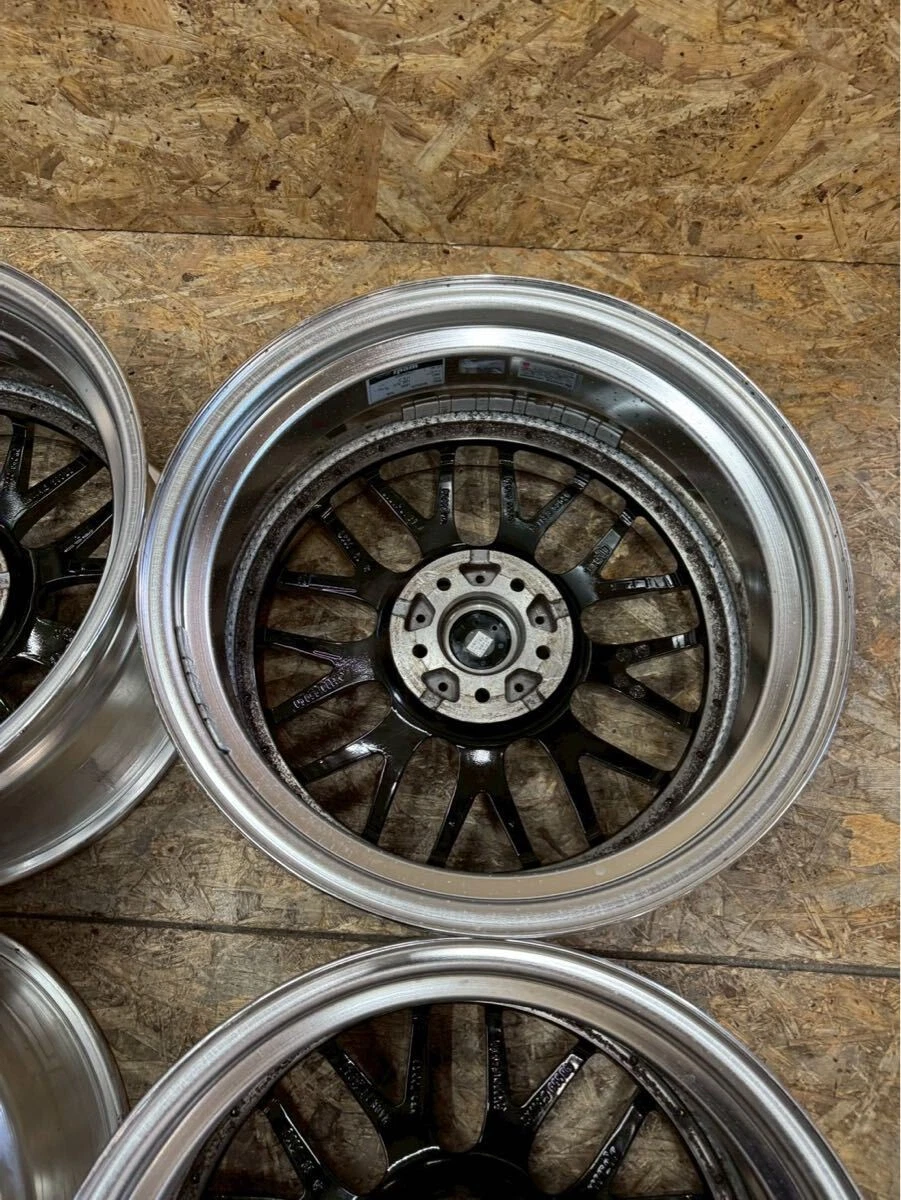 JDM Rare WEDS Maverick 709M 188.5J+24 9.5J+30 PCD114.3 5-hole 5H deep No Tires - Image 9