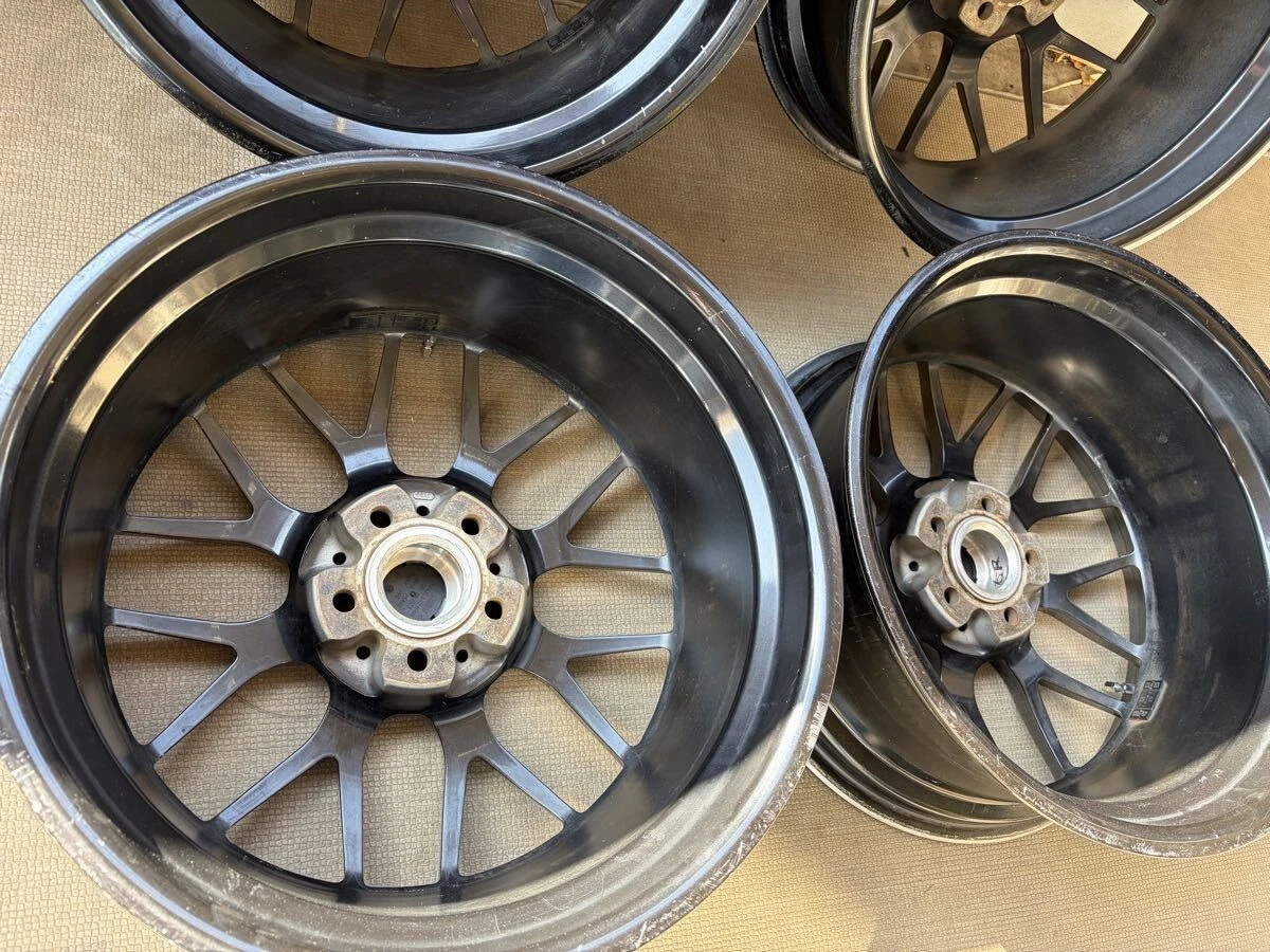 JDM Excellent Condition BBS RG-R Diamond Black RG791 112 8J+50 Ultra L No Tires - Image 6