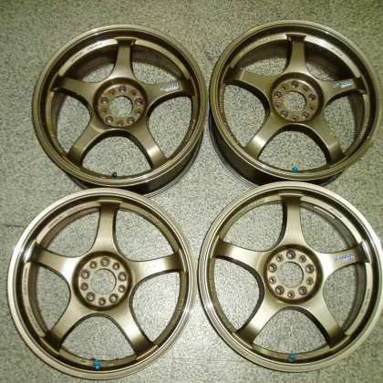 JDM Final Speed ​​Mono Rock 7J17 OFF+48 5H100 Bronze 4Book Used TE37/S No Tires