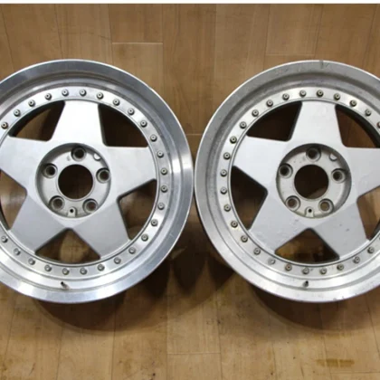 JDM B666 Deep Rim Out of Production 3-Piece Rare WORK MADEL 17x9J+47 9 No Tires