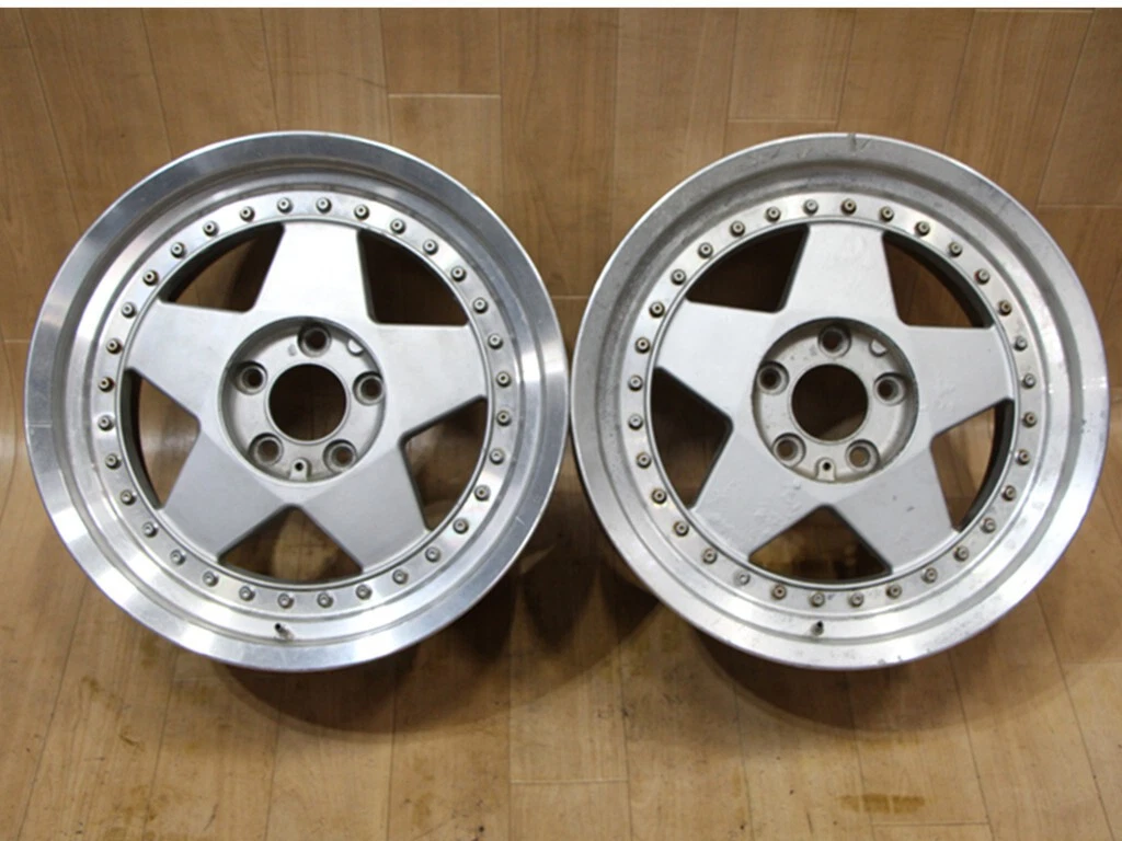 JDM B666 Deep Rim Out of Production 3-Piece Rare WORK MADEL 17x9J+47 9 No Tires