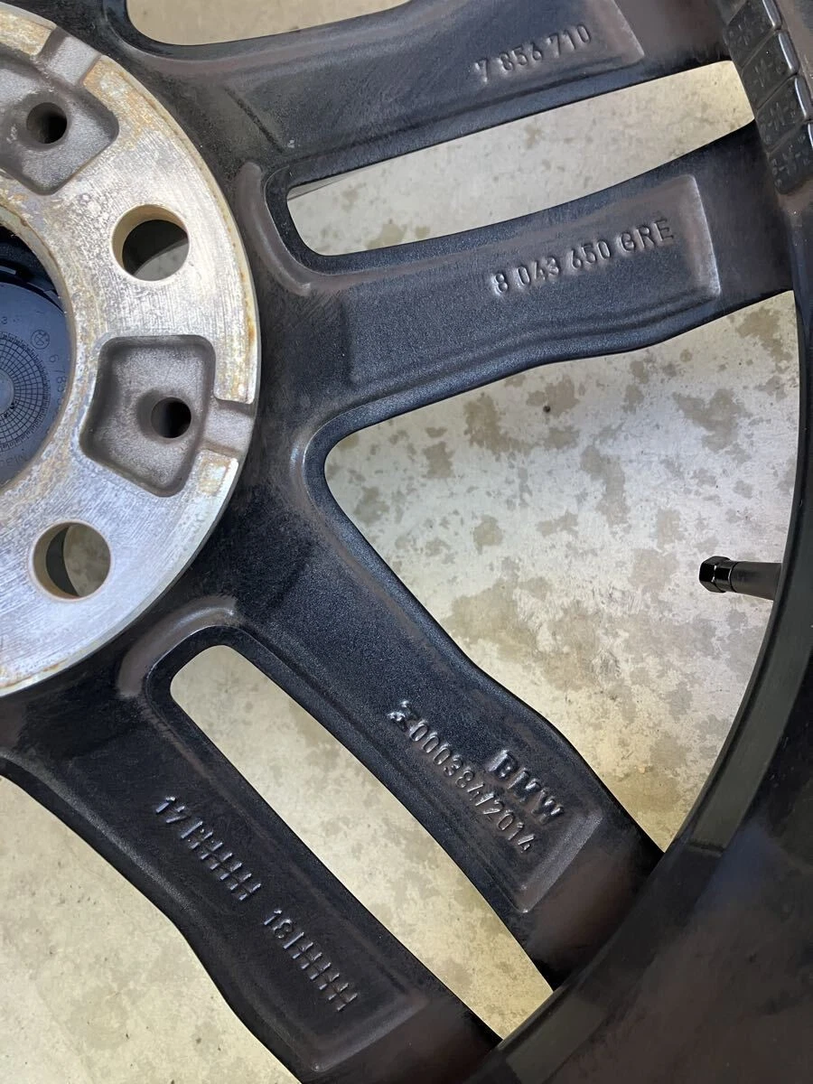 JDM BMW 704M 19" Tire & Wheel Set 4-Pack 3.4 Series PCD 120 for F30 F3 No Tires - Image 6