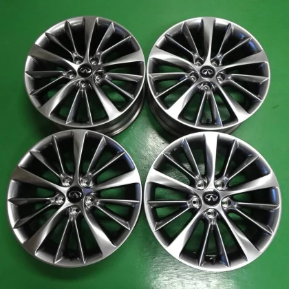 JDM Postage: Starting at ¥2400. New Nissan V37 Skyline Genuine 18 Alum No Tires