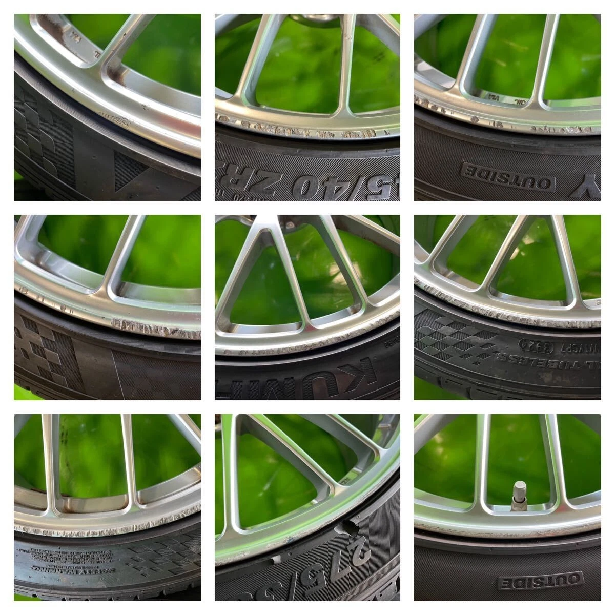 JDM NGT012 BBS Genuine Dura RZ004/RZ005 Wheels 20x8.5J +28 20x9.5J +40 No Tires - Image 8