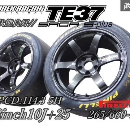 JDM RAYS VOLKRacing TE37 SAGA S-plus 1810J +25 forged wheels with PIRE No Tires