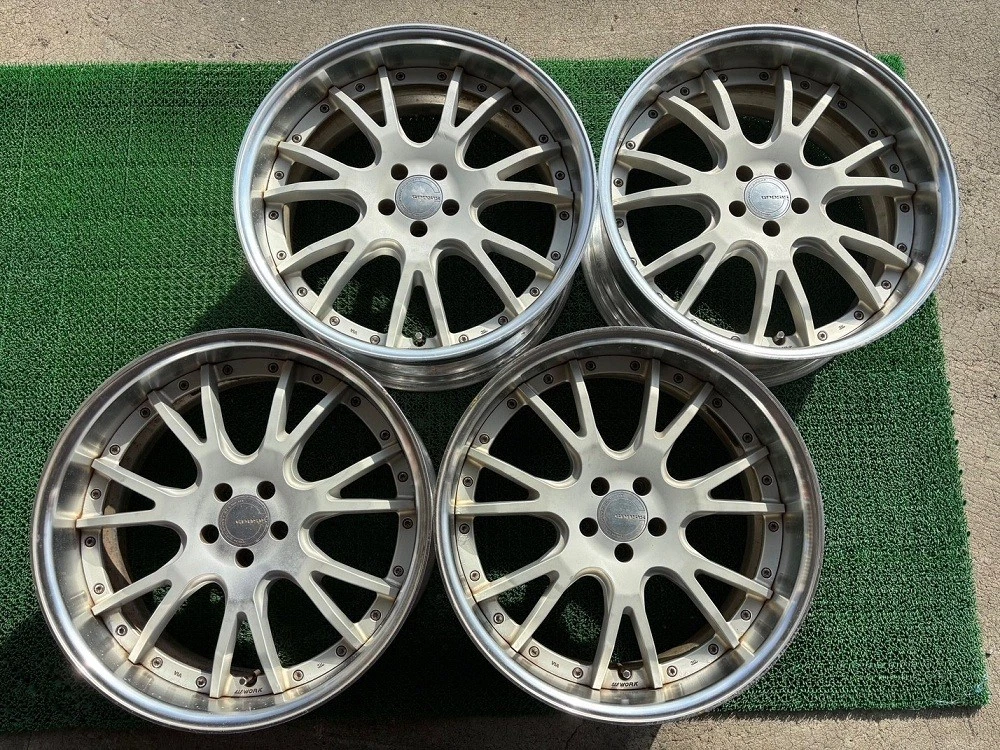 JDM 001 "Used" WORK GNOSIS GS4 19x8J 100-5 IN19 19x8J 100-5 IN25 4-Boo No Tires