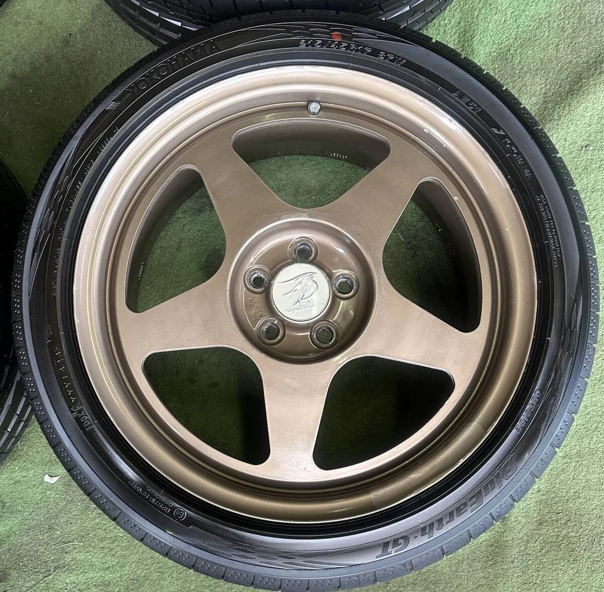 JDM DESMOND aftermarket wheels 174Book set 7J5HPCD100+45 rare lightwei No Tires - Image 4