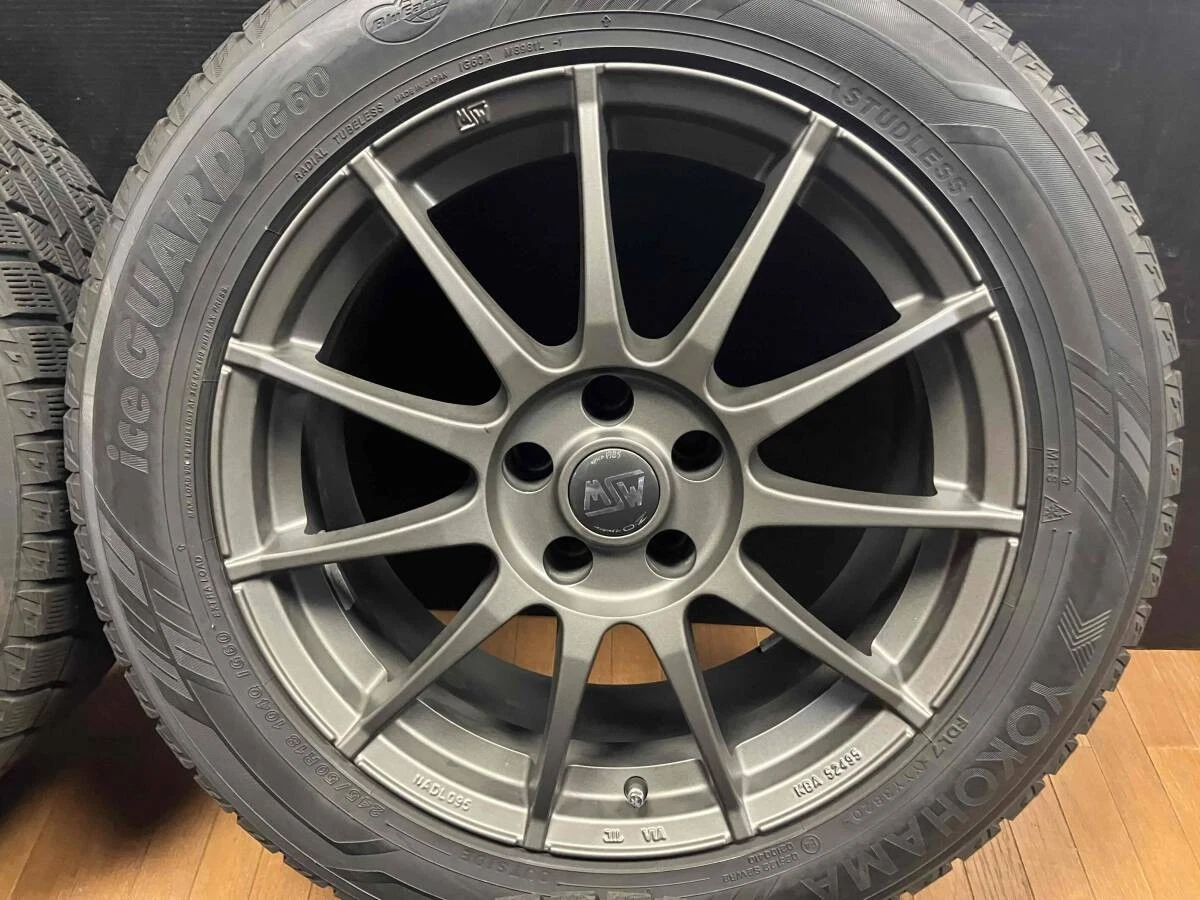 JDM Studless tire set with IG60 tires MSW85 18-inch wheels 8J+28 5H112 No Tires - Image 5