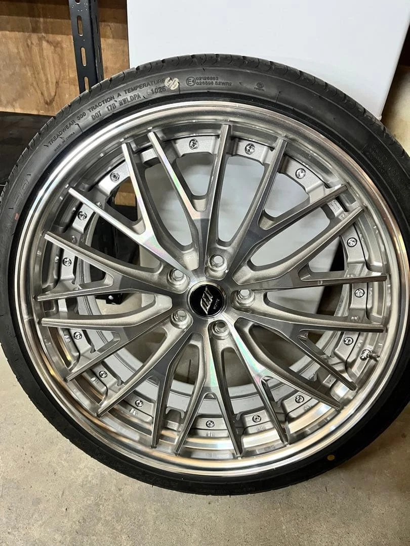 JDM Work Geist STX21PCD120 40 Alphard Bell Fire No Tires - Image 4