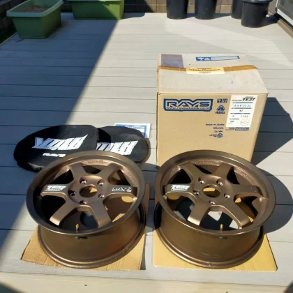 JDM Discontinued Forged One Owner RAYS TE37 Gravel 15x6.5JJ +40 5H114. No Tires